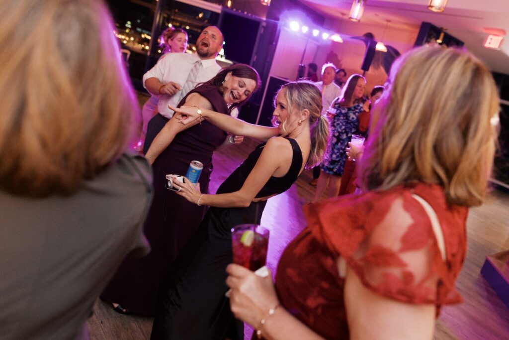 Tyler and Mary Kathryn's guests dancing