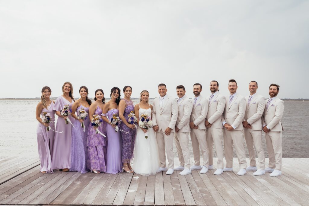 Haley and Guy's wedding party